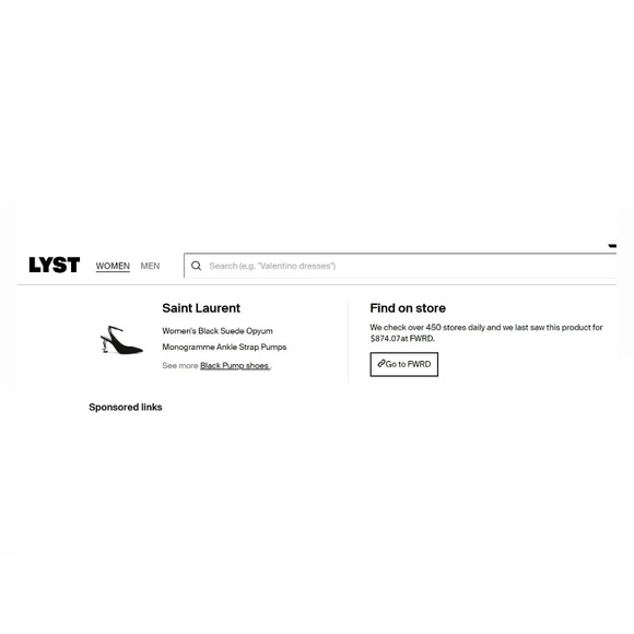 SAINT LAURENT Suede Opyum Monogramme Ankle Strap Pumps 85mm USED SZ 37.5 - Picture 16 of 16